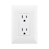 Contacto duplex 2p + T con placa Blanca Alpha