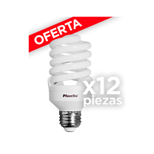 Paquete 12 pzs. Foco Ahorrador Espiral 23w E26 T2