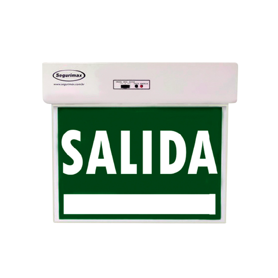 Señaletica Salida de Emergencia doble vista